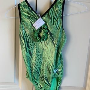 GK animal print leotard